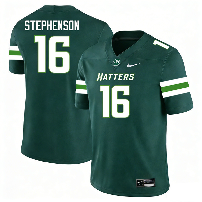Stetson Hatters #16 Chris Stephenson College Football Jerseys,Uniforms-Green